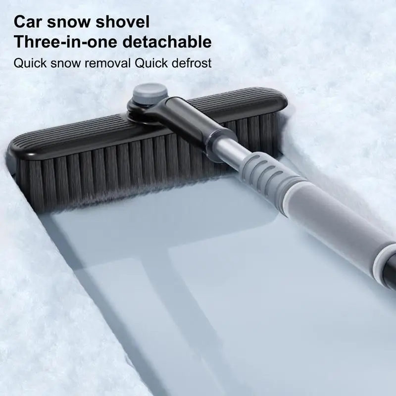 Car Ice Scraper Auto Windshield Snow Removal Tool Multifunction Snow Cleaner  Brush With Comfortable Foam Grip Car Accessories - AliExpress