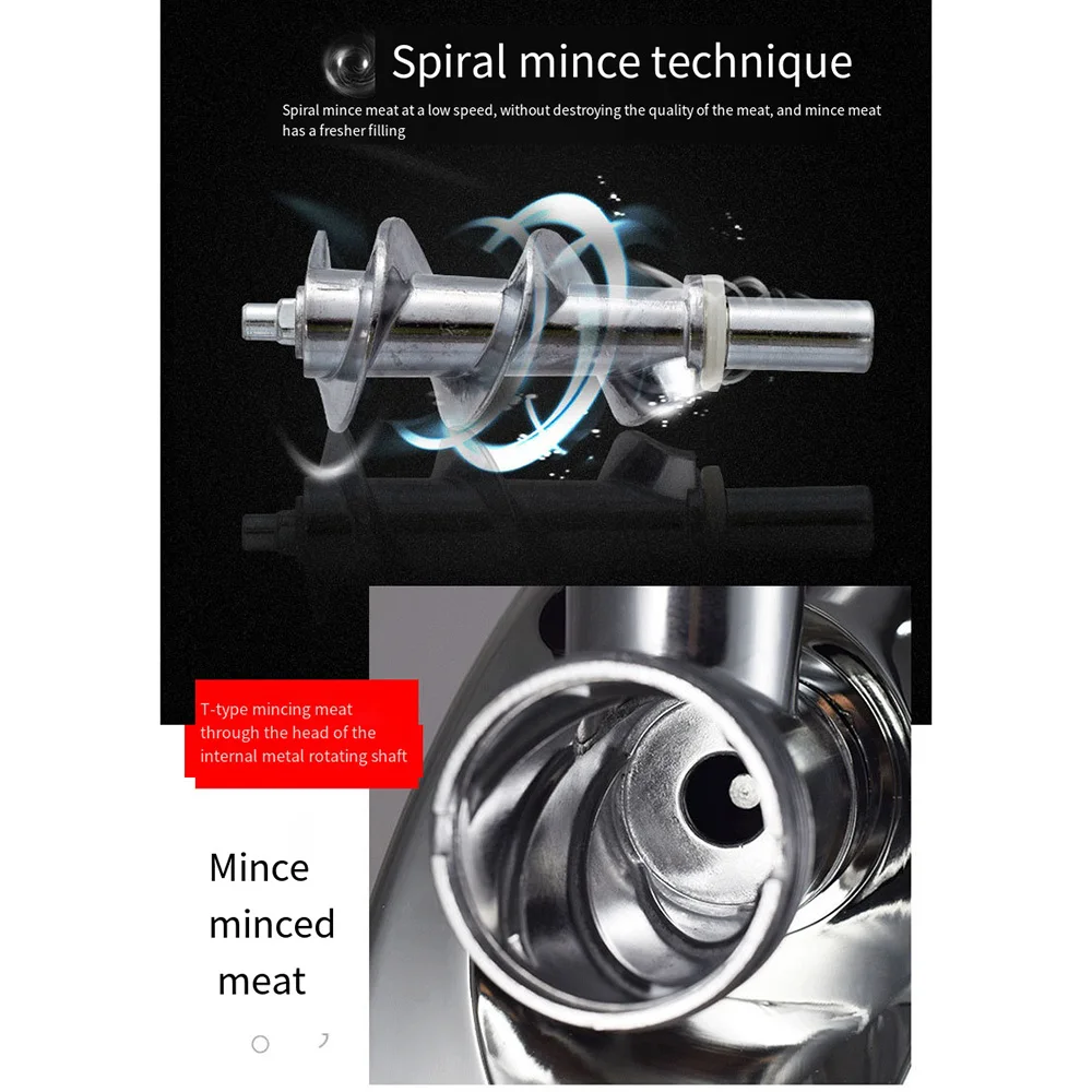 Description Picture 5 of item2500W Electric Meat Grinder Machine Grinding Mincer 220V 110V Portable Blender Stainless Steel Food Processor Vegetable Mixer 주방