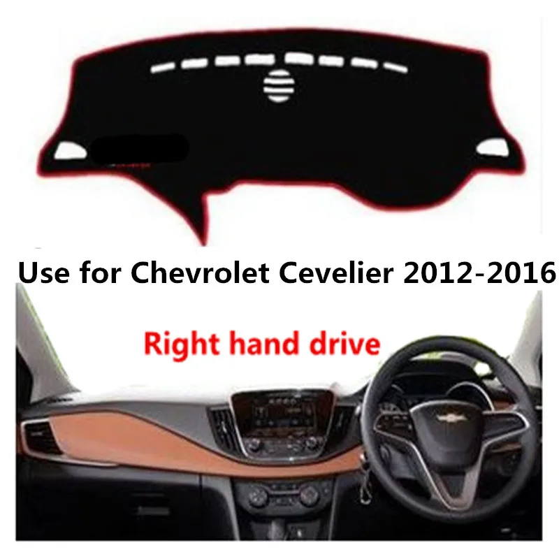 

TAIJS factory anti sunlight high quality Suede dashboard cover for Chevrolet Cevelier 2012-2016 Right hand drive hot selling