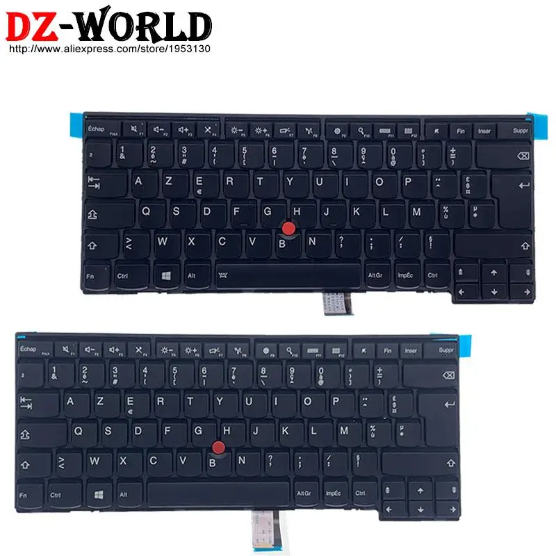 Teclado Retroiluminado Francês Azerty fr Apto para Lenovo Thinkpad T440 p T450 s T460 L440 L450 L460 L470 E431 E440 01en519 01ax321 04y0873