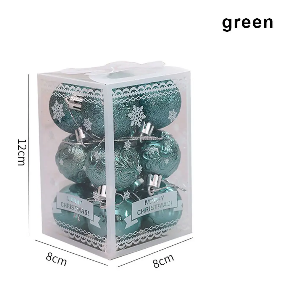 12/24 piezas de bolas decorativas para árbol de Navidad de 3 a 4 cm, bolas de plástico doradas y plateadas, adornos colgantes para el hogar, Año Nuevo, Navidad