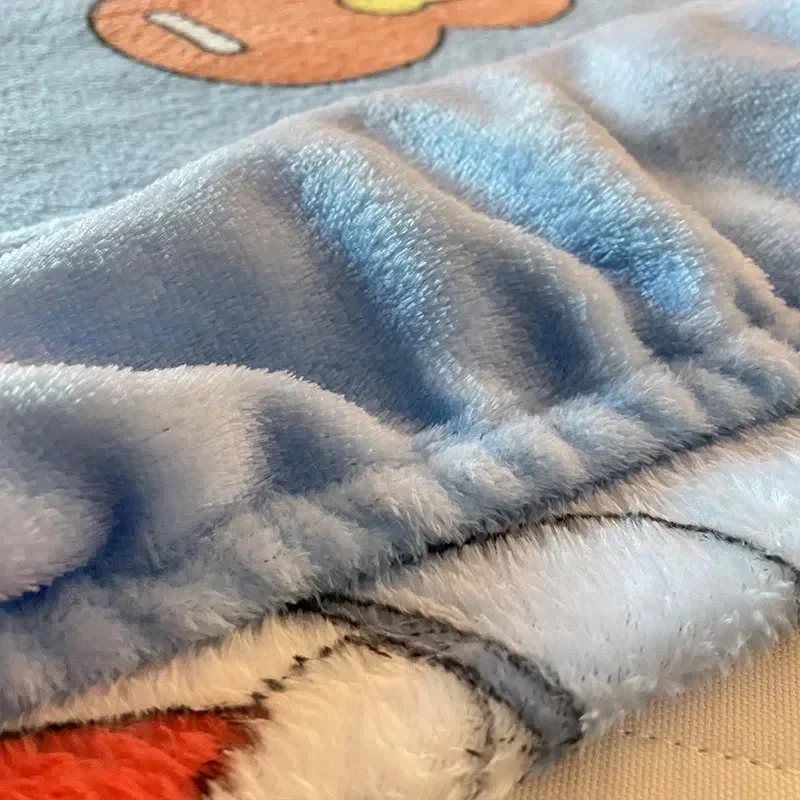 Doraemon cartoon Bed Hat sheet Thickened Flannel Cute Doraemon Bed Sheet All-inclusive Non-slip Dormitory Bedspread 6