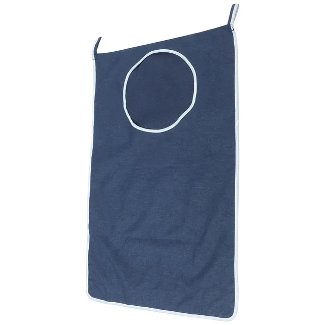 Összecsukható Mosodai Kosár Tároló Táska Az Ajtózsákok 84X57Cm Nettó Fürdőszoba Szürke Hópehely Ruhák - Image 5