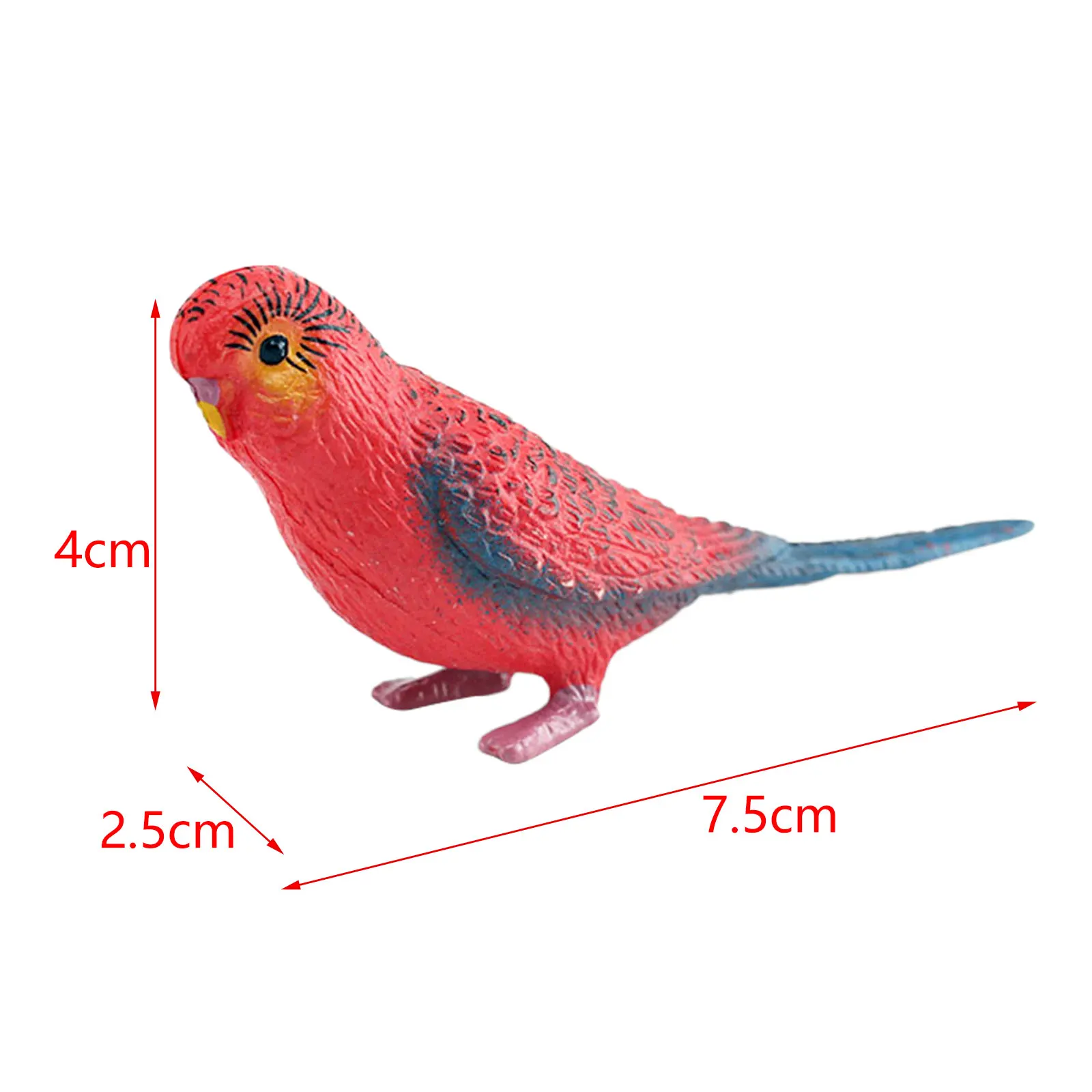 12PCS Figurine di Uccelli, realistiche aquila, pappagallo, Accessori per Giardino Fatato, Giocattoli Educativi Topper per Torta di Compleanno Regalo,Coppia Parrot Doll Modello Odd Parrot Carnival