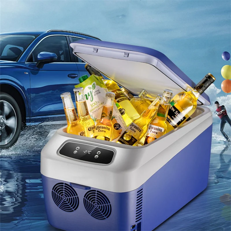 Mini nevera para el hogar y el coche, refrigerador de 24L, 12/24V,  110/220V, congelador, calentador, caja de almacenamiento de alimentos para  coche, hogar, Camping, Pinic - AliExpress