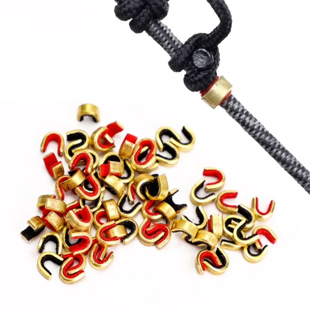 5 Pcs Archerys String Nocking Points Bows String Buckle Clip Brass Bows Cord Nockpoint Archerys Accessories Durable