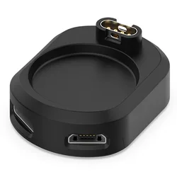 Universal Garmin Smartwatch Charging Adapter Converter Connector (Black)