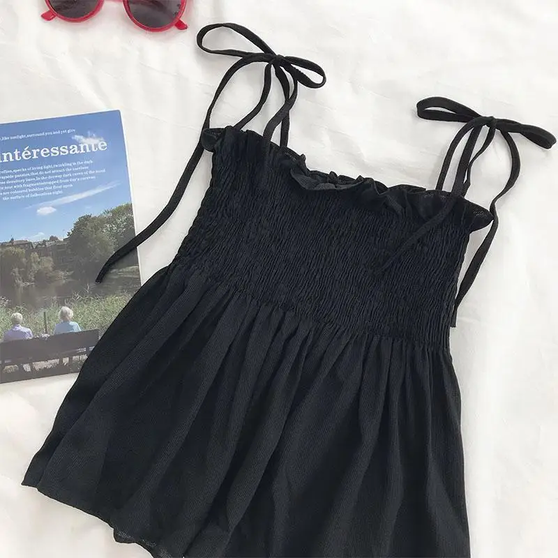 Camiseta Informal De Verano Para Mujer, Blusa Sin Mangas Con Cuello Halter, Chaleco Suelto Hueco