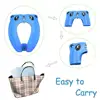 Portable Folding Non Slip Silionce Pads Potty Training Seat for Kids Foldable Toddlers Toilet Seat Potty Seat Cover for Travel 4