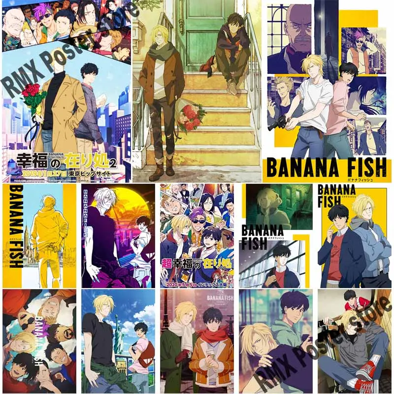 

Classic Anime Banana Fish Posters White Coated Paper Anime Poster Wall Stickers Modern Home Decor Living Room Bar Art Painting