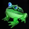 Cute Birthday Party Decor Gifts Kids Favors with Flashing Light Inflatable Toys Green Frog Blow Up Animal 3