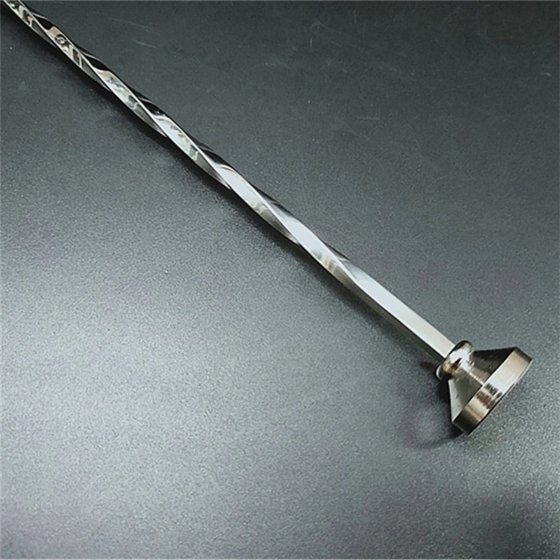 29cm Stainless Steel Cocktail Bar Spoon Spiral Pattern Bar Teadrop Spoon Stir Tool Bartender Tools Barware