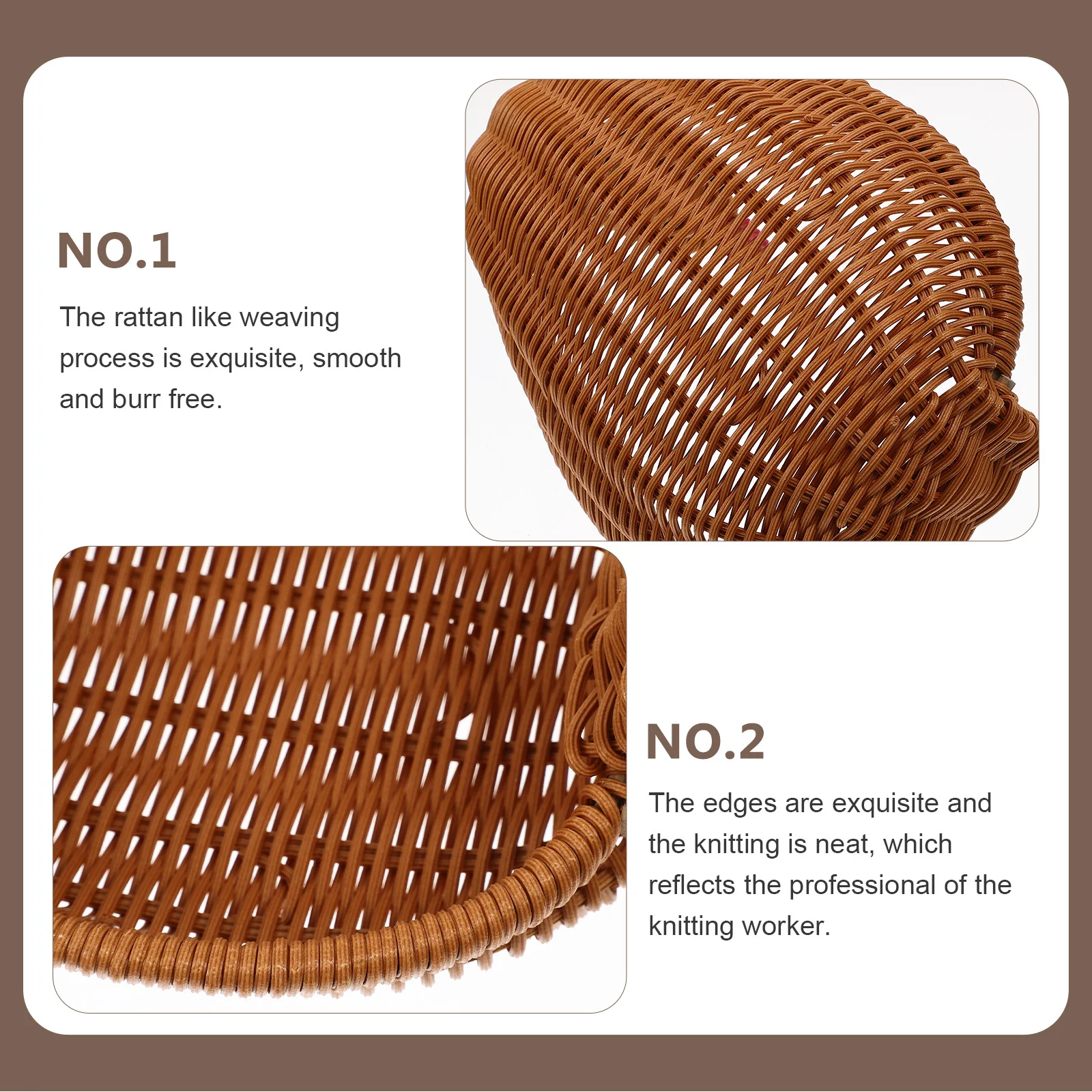 Rattan Storage Basket Woven Natural Baskets for Gifts Empty Snacks Party Fruit Food Holder Decor 2