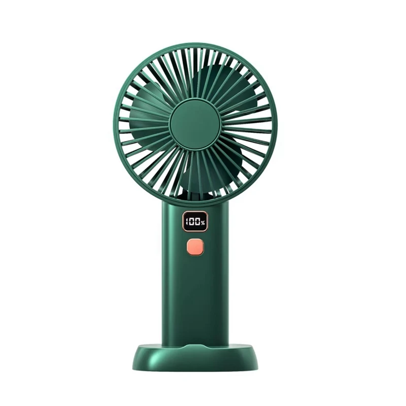 

New Mini Fan Portable Large Capacity Handheld USB Rechargeable 4 Gears Fan Desktop Cooler Outdoor Cooling Travel