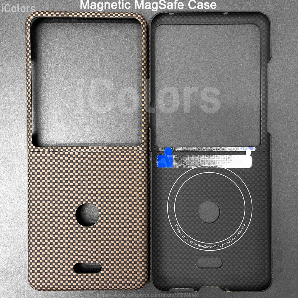 Cover Rigida In Fibra Di Carbonio Con Magsafe Per Motorola Moto Razr 60 Ultra / Ultra 2025, Sottile - Foto 2