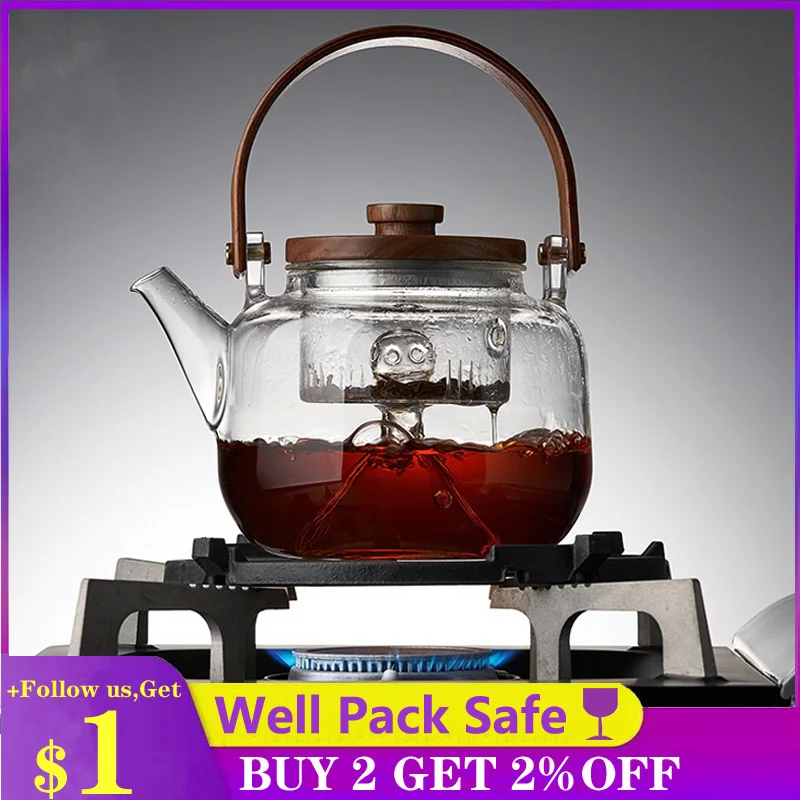 Glass Tea Kettle Gas Stove  Glass Teapot Induction Cooker - Teapot High  Resistant - Aliexpress