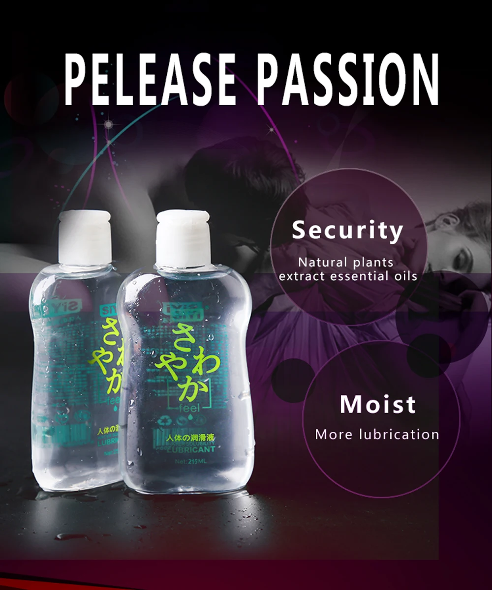 215ML Water-based Lubrication for Session Sex Lube Intimate Goods for Adults Couple Game for Anal Vagina Penis Gay Toys