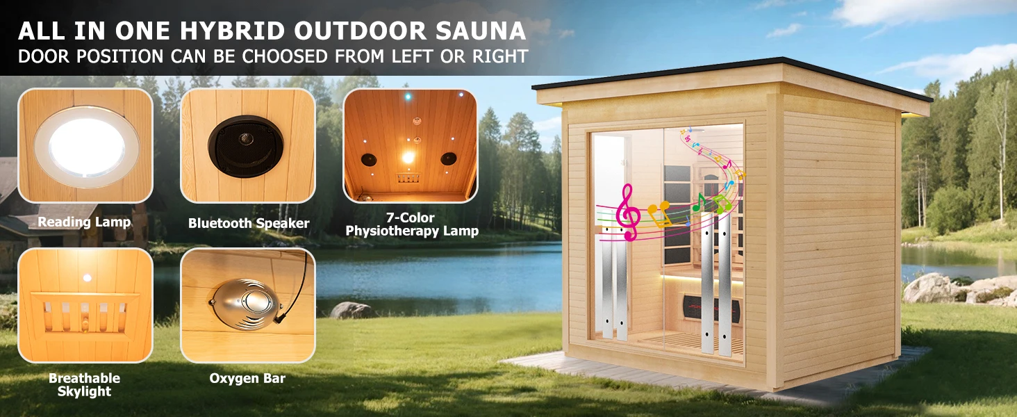 outdoor steam sauna