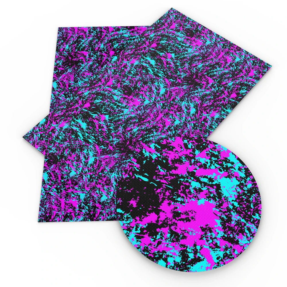 Tie Dye Theme Faux Leather Sheets for DIY Earrings Hair Bows Garments