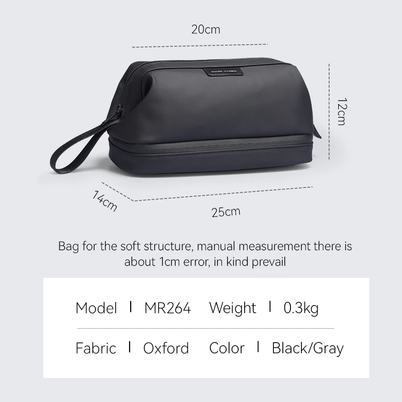 Mark Ryden MR264 Travel Toiletry Bag Large Capacity Wet Dry Separation - Image 6
