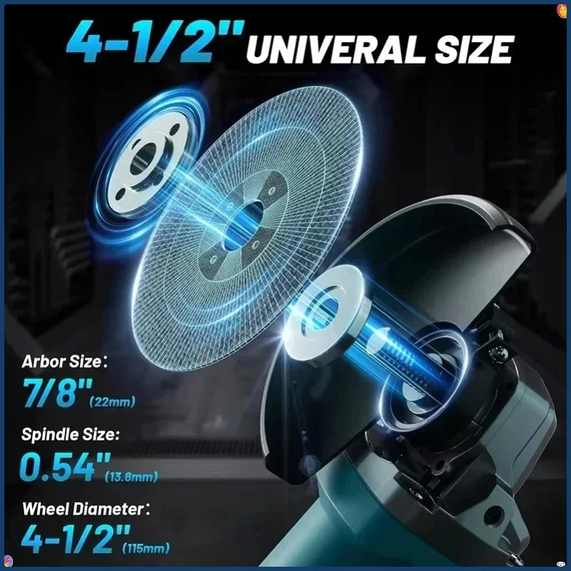 마키타 DGA404 100mm 브러시리스 리튬이온 앵글 그라인더, 금속 및 목재 연마, 광택, 절단용 올인원 기기