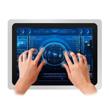 10.4 12.1 15 Inch Front Waterproof Industrial Touch All In One Panel PC With Capacitive Touch Screen mount AIO PC For Windows 10 1
