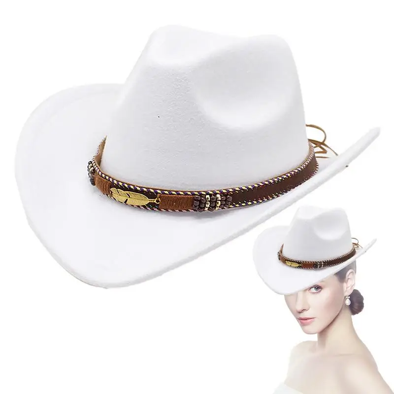 

Cowboy Hats For Women Classic Western Styles Cow Boy Hat Cowgirl Hat For Men Women Beach Hat With Wide Brim For Outdoor