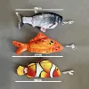 Non-stop Electric Baby Sleeping Fish Toy 2.0 Keep Swinging Tail Floppy Fish Toy Auto Flopping USB Wiggle Plush Toy for Baby Cat 6