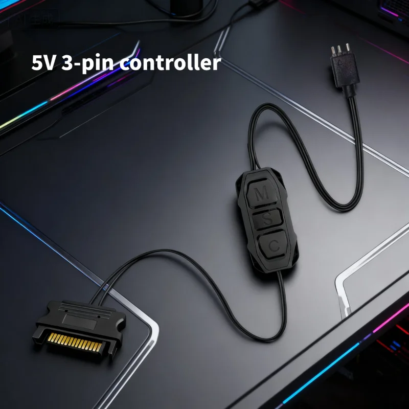 รูปสินค้า สายควบคุม RGB Sync สำหรับพัดลม PC และไฟ LED