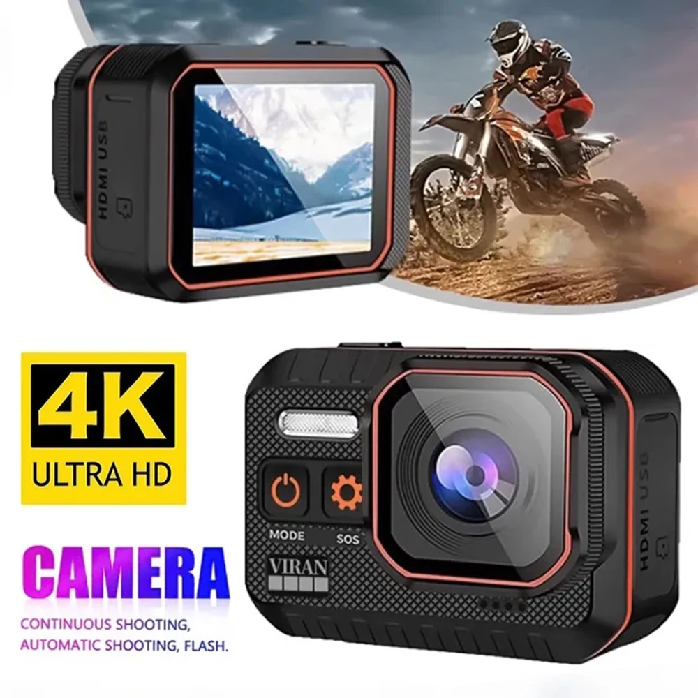 Action Camera 4 K60Fps Con Schermo Di Controllo Remoto Impermeabile Sport Camera Drive Recorder Sport Camera Casco Sport Action Cam