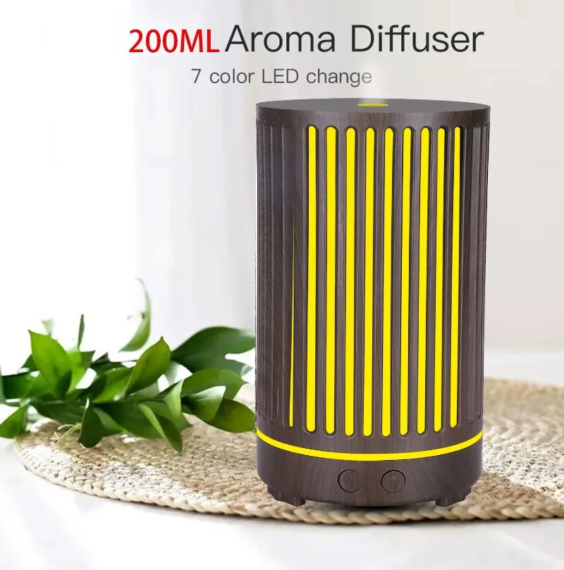 Tuya WiFi Smart Humidifier 200ml Essential Oil Aroma Diffuser Remote Control Air Cold Mist Purifier 7 Color Light For Home Offic