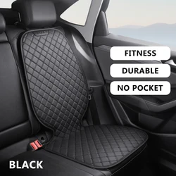 Premium PU Leather Car Seat Protector and Safety Mat (Black No pocket)