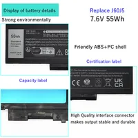 Batterie d'ordinateur portable MC34Y 0MC34Y R1V85 pour DELL Latitude E7270 E7470 série J60J5 242WD 1W2Y2 GG4FM WYWJ2 2