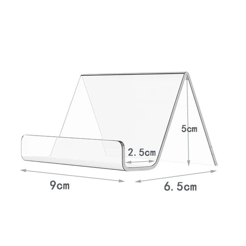 Transparent Acrylic Desktop Business Card Holder Table Desk Shelf Box Storage Display Stand Restaurant Office Supplies 6