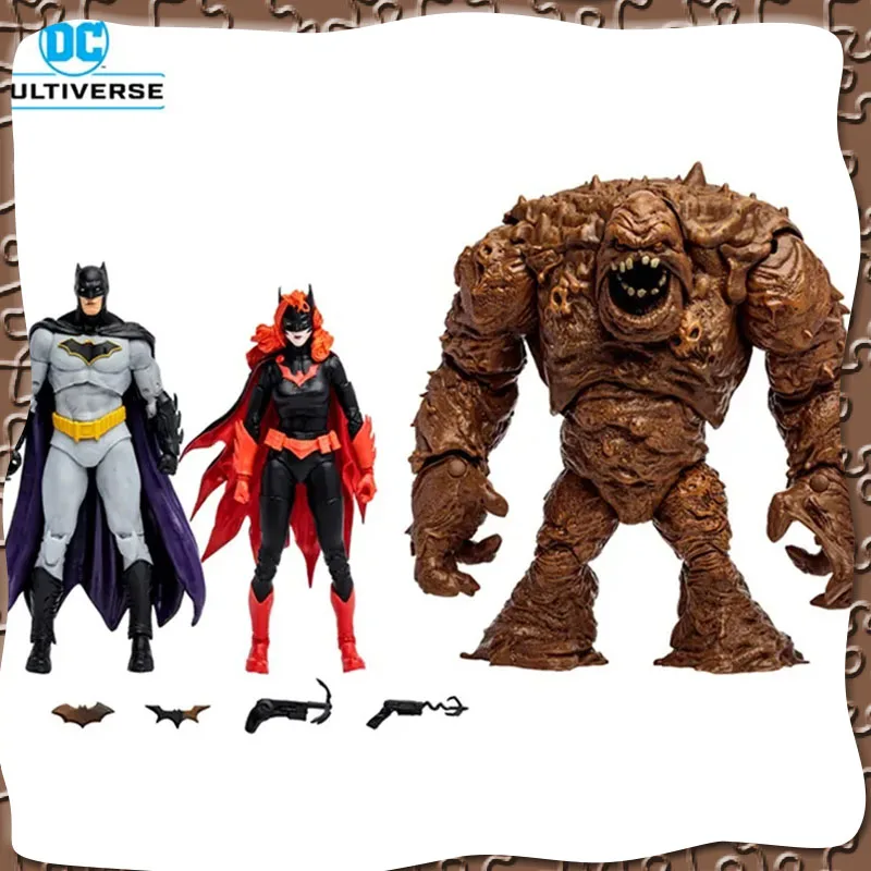 Originale 7 Pollici Pvc Mcfarlane Anime Dc Batman Batwoman Clayface Action Figures Anime Figurine Collezione Oro Modello Giocattoli Regali