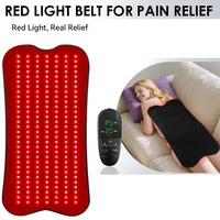 Ceinture de thérapie à la lumière rouge à 210 LED, pour soulager la douleur, coussin de lumière infrarouge rouge 850nm pour la taille, le dos, l'abdomen, les genoux et les poignets des articulations musculaires 1