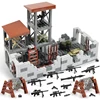 WW2 Army Military Base Model Building Kits Boys Toys Military Mini Army Supplies Guns Building Blocks Sets 1