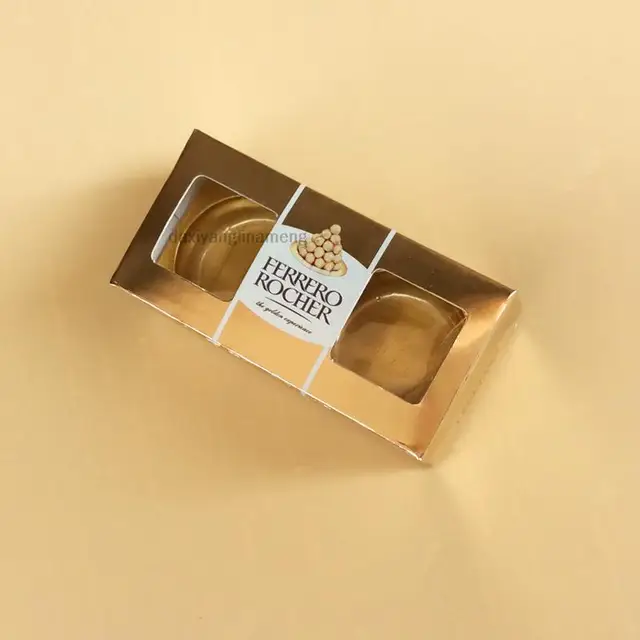 10Psc/Tétel Lindt Fe-Rrero 2 Gabona Töltelék És Örömteli Doboz Európai Stílusú Esküvői Cukorka Visszatér - Image 2