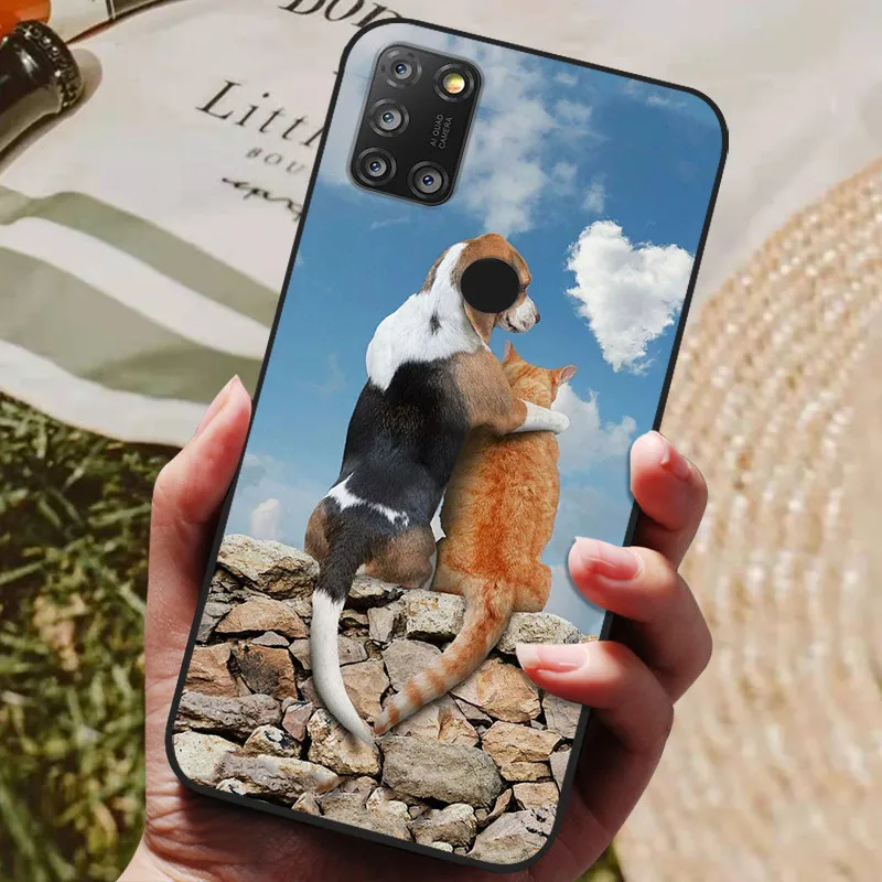 Luxurious Animal Design Soft Silicone Phone Case – Wolf & Lion Theme