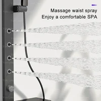 Digital Smart Grey Shower Set Bathroom Home Use Shower System Rainfall Sprayer Pressurised Bathing Apartment Head Shower 2