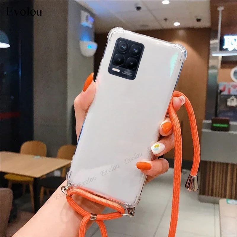 OPPO Find X9 Ultra Crossbody Necklace Shockproof Transparent Silicone Case