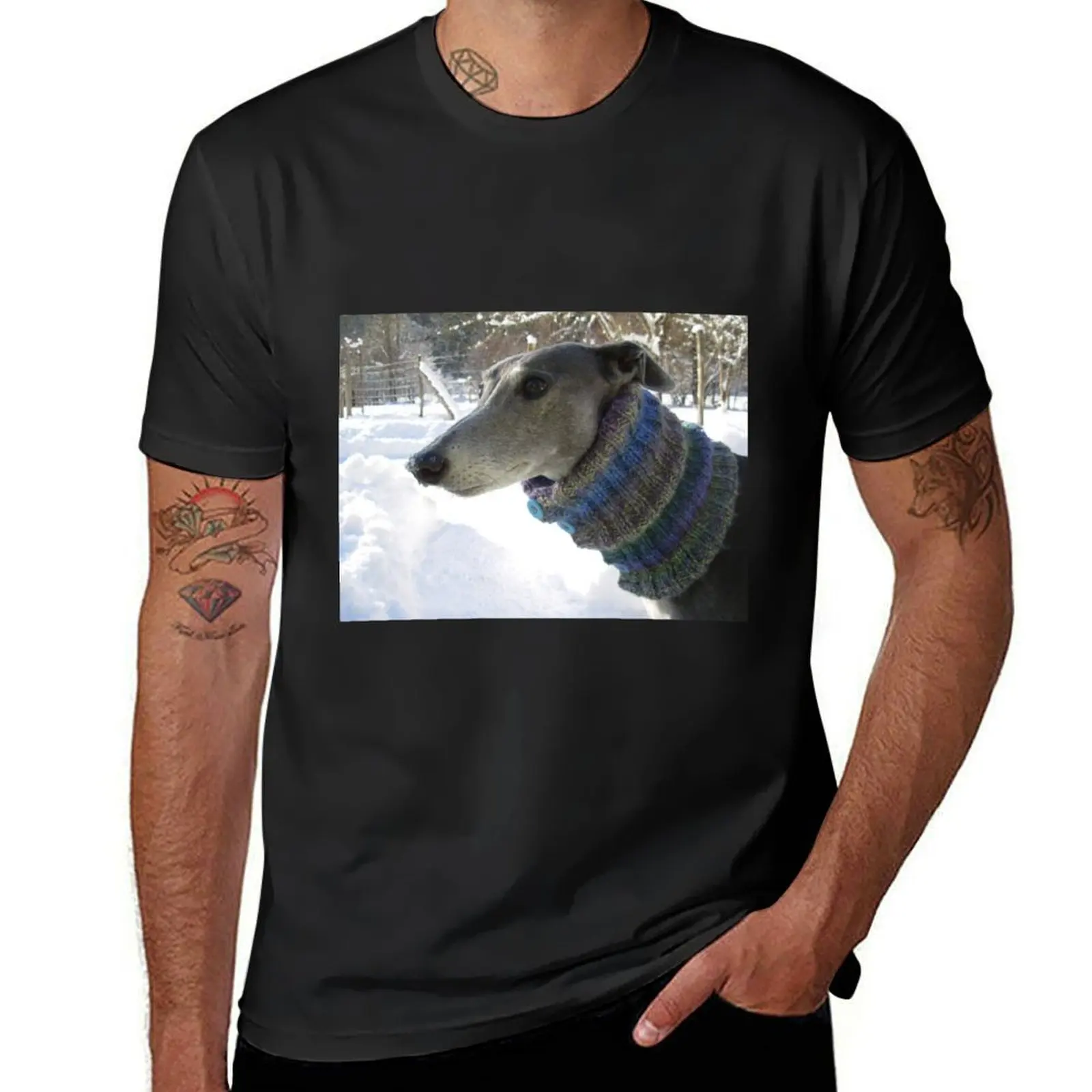 

Winter Greyhound Lily T-shirt korean fashion Aesthetic clothing quick drying mens graphic t-shirts