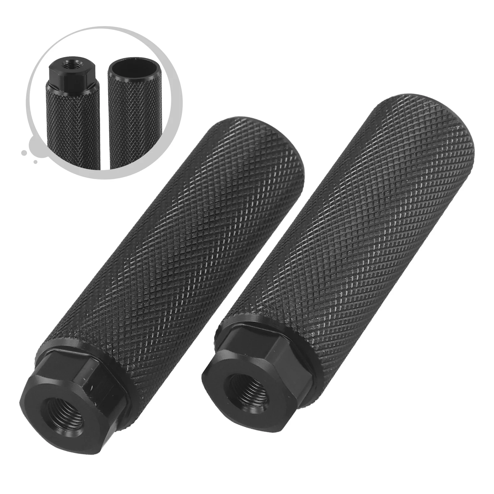 Description Picture 4 of itemBike Pedals Axle Foot Rest Pegs For BMX Folding Bike MTB Bicycle Aluminum Foot Pegs Pedals Rear Axle Bike Accessories