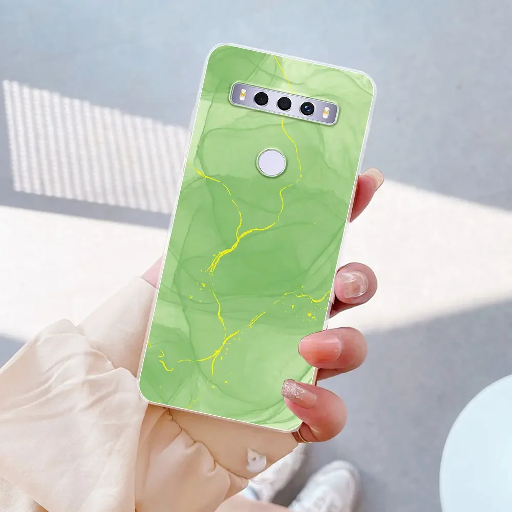 Stylish Clear Silicone Soft Shell Phone Case with Fashion Print Design