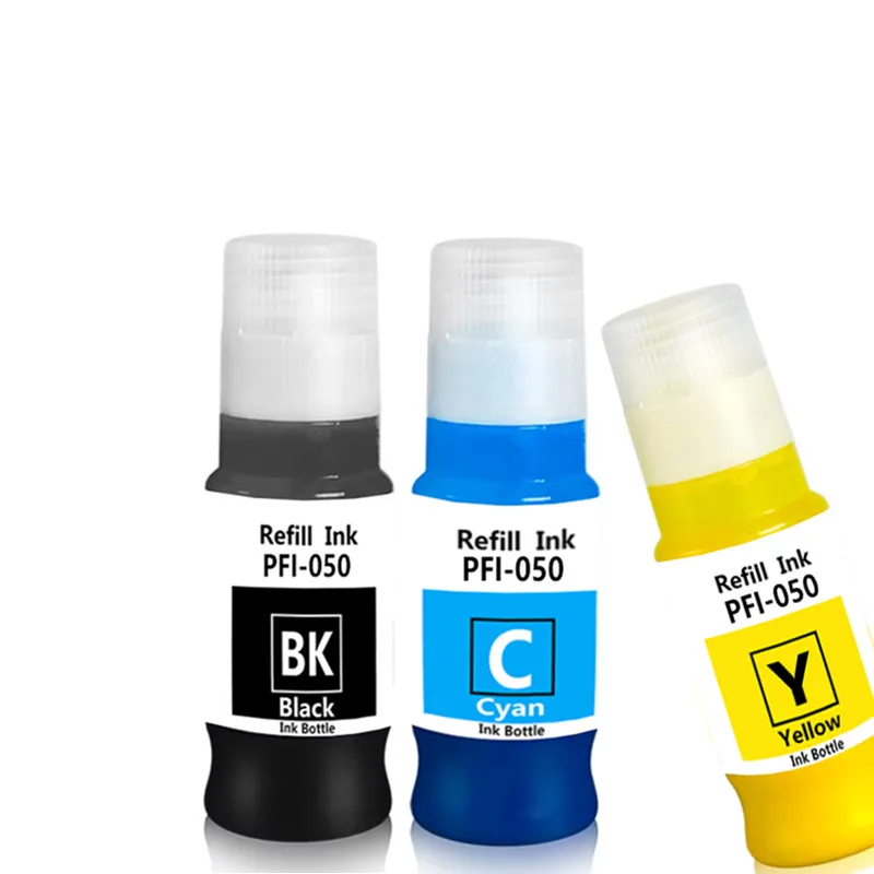 PFI-050 Refill ink 70ML PFI050 refill pigment ink For Canon TC-20 TC-20M printer PFI 050 pigment
