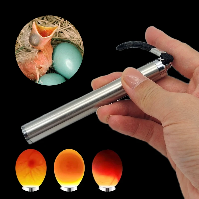 1/2pcs Egg Candler Tester LED Light For Chicken Quail Duck Canary Eggs