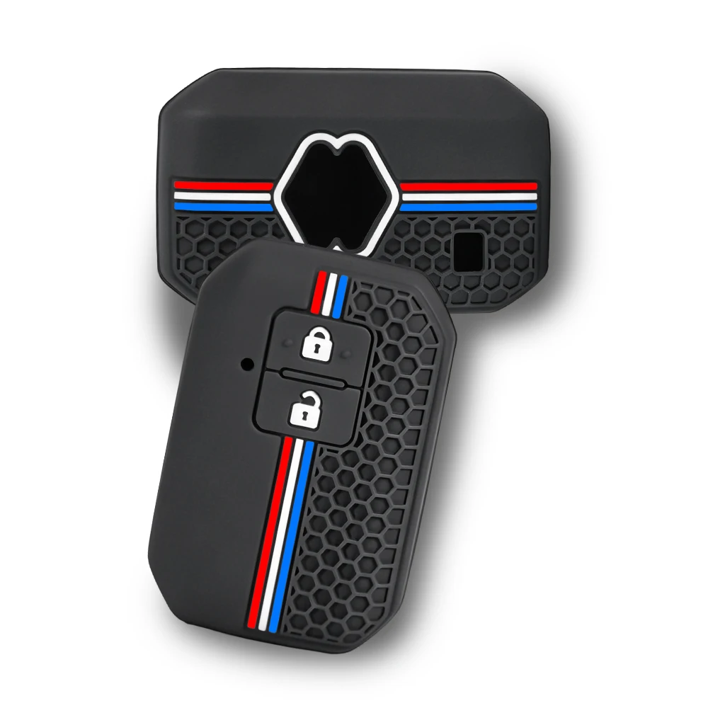 Premium Silicone Key Case Cover for Keyless Fob - Durable Protector with Keyring Holder for 2-Button Models