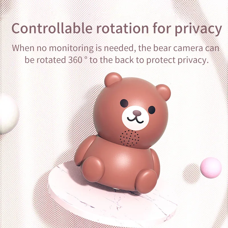 2MP 1080P WiFi Camera IP PTZ Camera Wireless Home Security Camera Indoor IR Night Vision Surveillance YCC365 Bear Set Camera 5