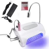 5 in 1 Nail Dust Collector for Acrylic Nails Light Electric Nail Drill Machine 30000rpm UV LED Nail Lamp for Gel Nails Polish 1