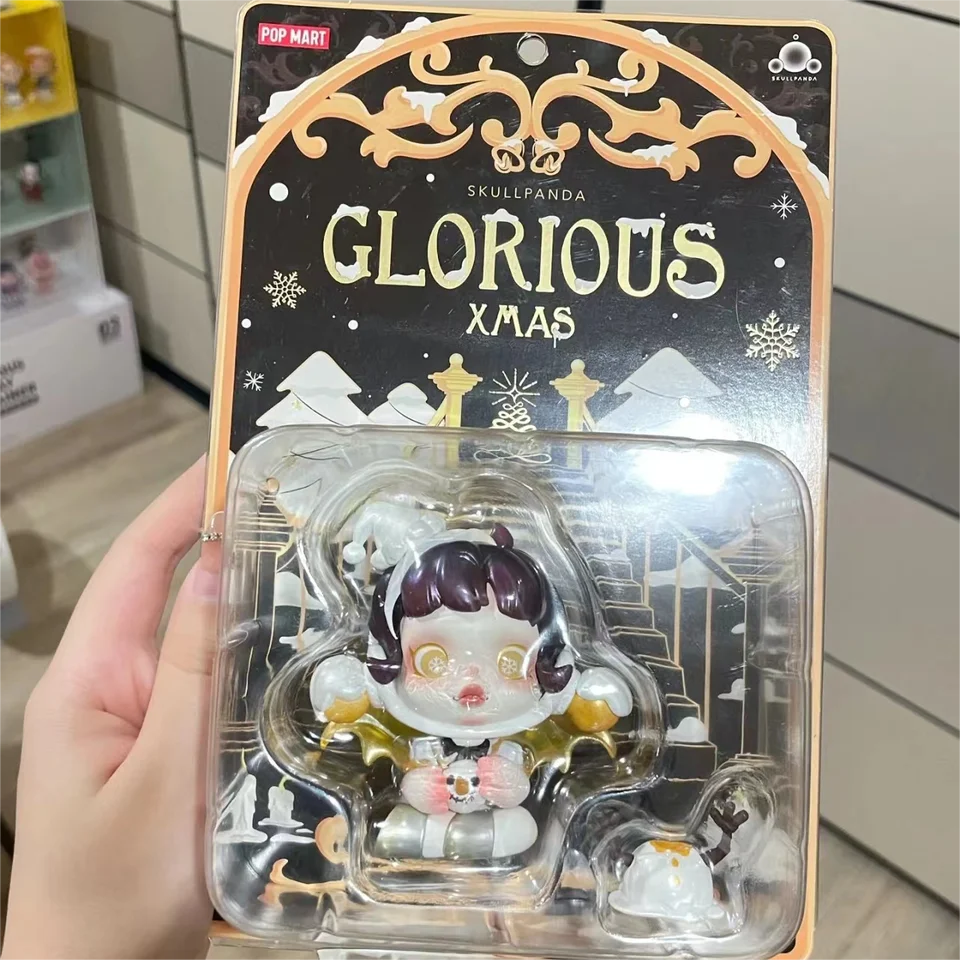 Original POP MART Skullpanda Glorious Christmas Figurine Angel